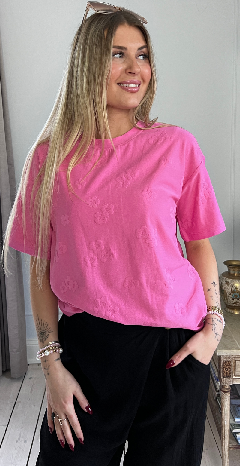 Ziprea bluse med præget blomstermønster wild orchid Freequent