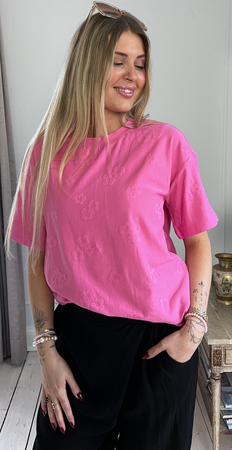 Ziprea bluse med præget blomstermønster wild orchid Freequent