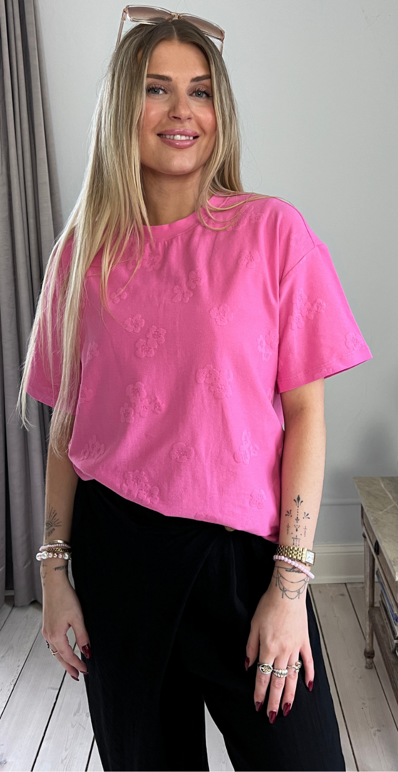 Ziprea bluse med præget blomstermønster wild orchid Freequent
