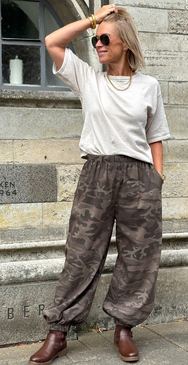 Rifa ballonbukser med camouflage print fango LikeLondon