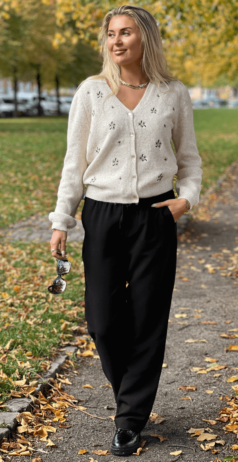 Omea cardigan birch melange