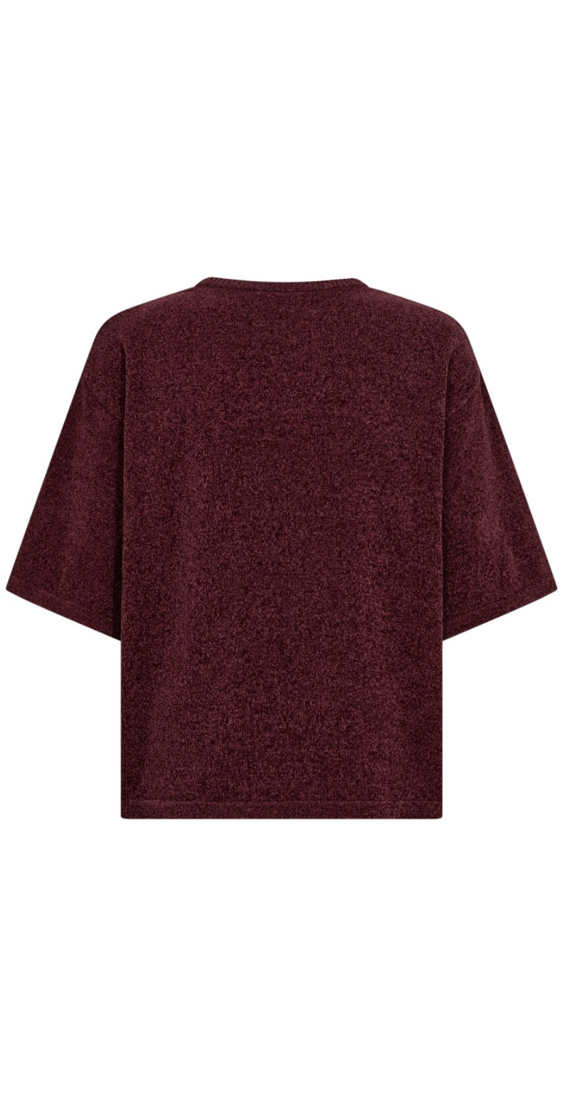 Tempo pullover i chenille med 3/4 ærmer port royale Freequent