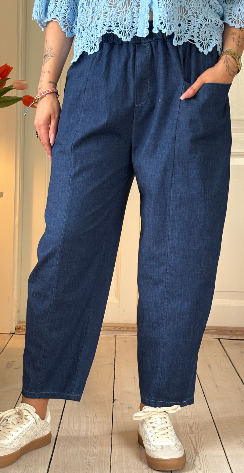 Enna denimbukser med lommer foran dark jeans LikeLondon