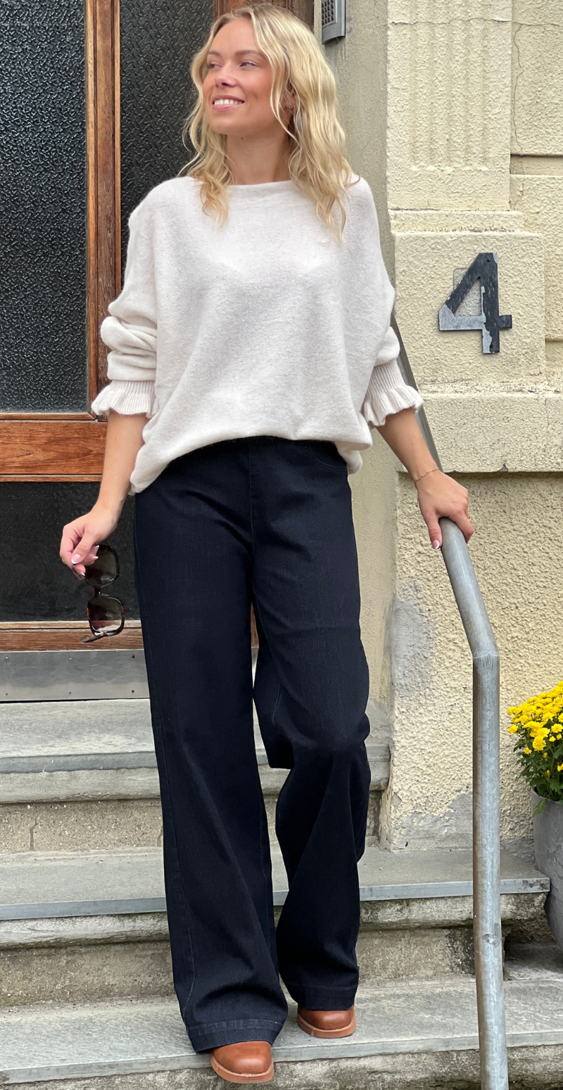 Shantal bukser med power stretch dark blue Freequent