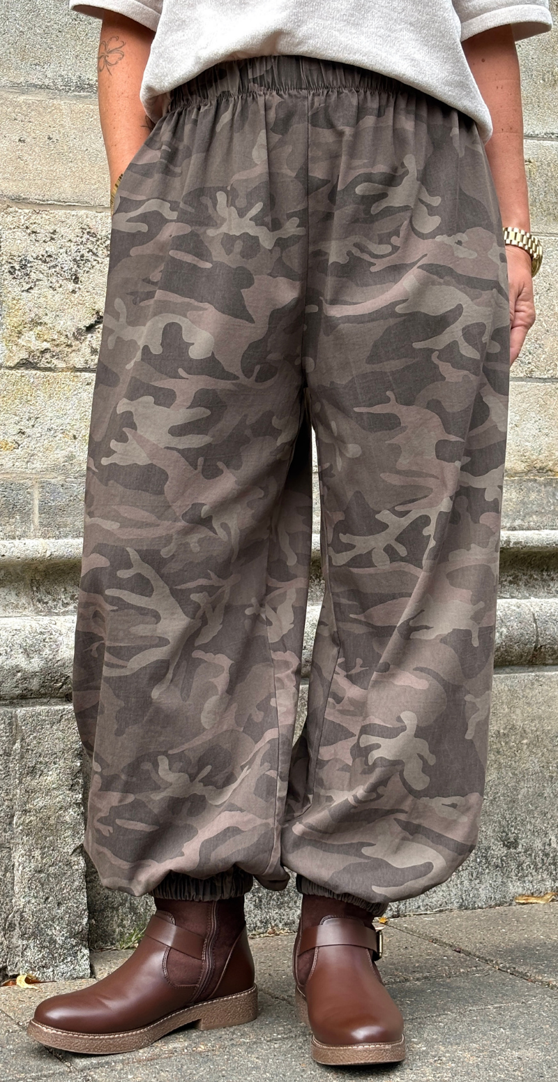 Rifa ballonbukser med camouflage print fango LikeLondon
