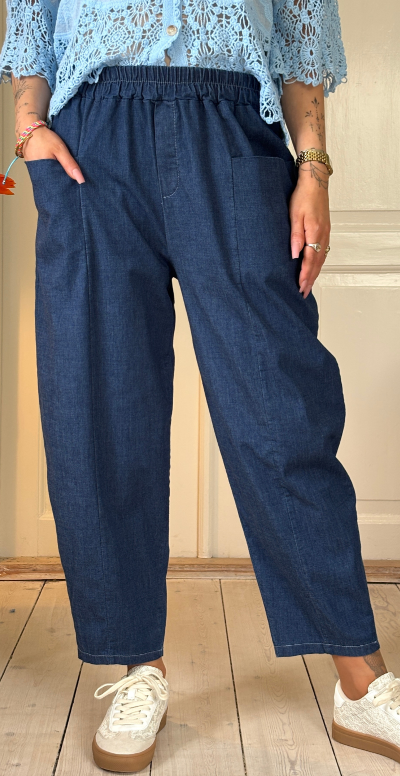 Enna denimbukser med lommer foran dark jeans LikeLondon