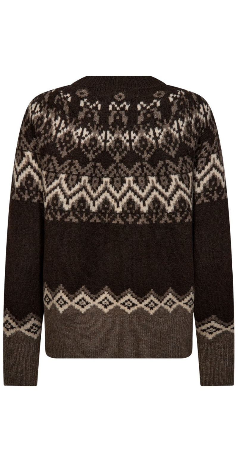 Merla pullover strik mole w. morel Freequent