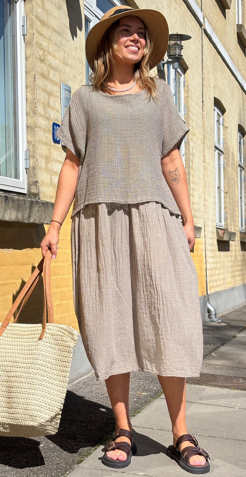Savannah kjole med hæklet overdel fango LikeLondon