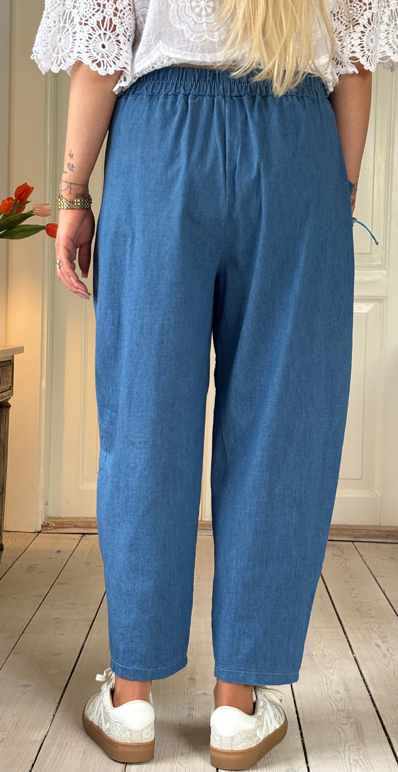 Enna denimbukser med lommer foran medium jeans LikeLondon