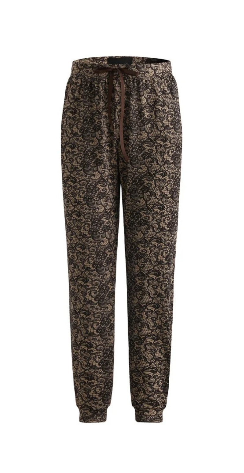 Alma bukser mocca brown lace Liberté