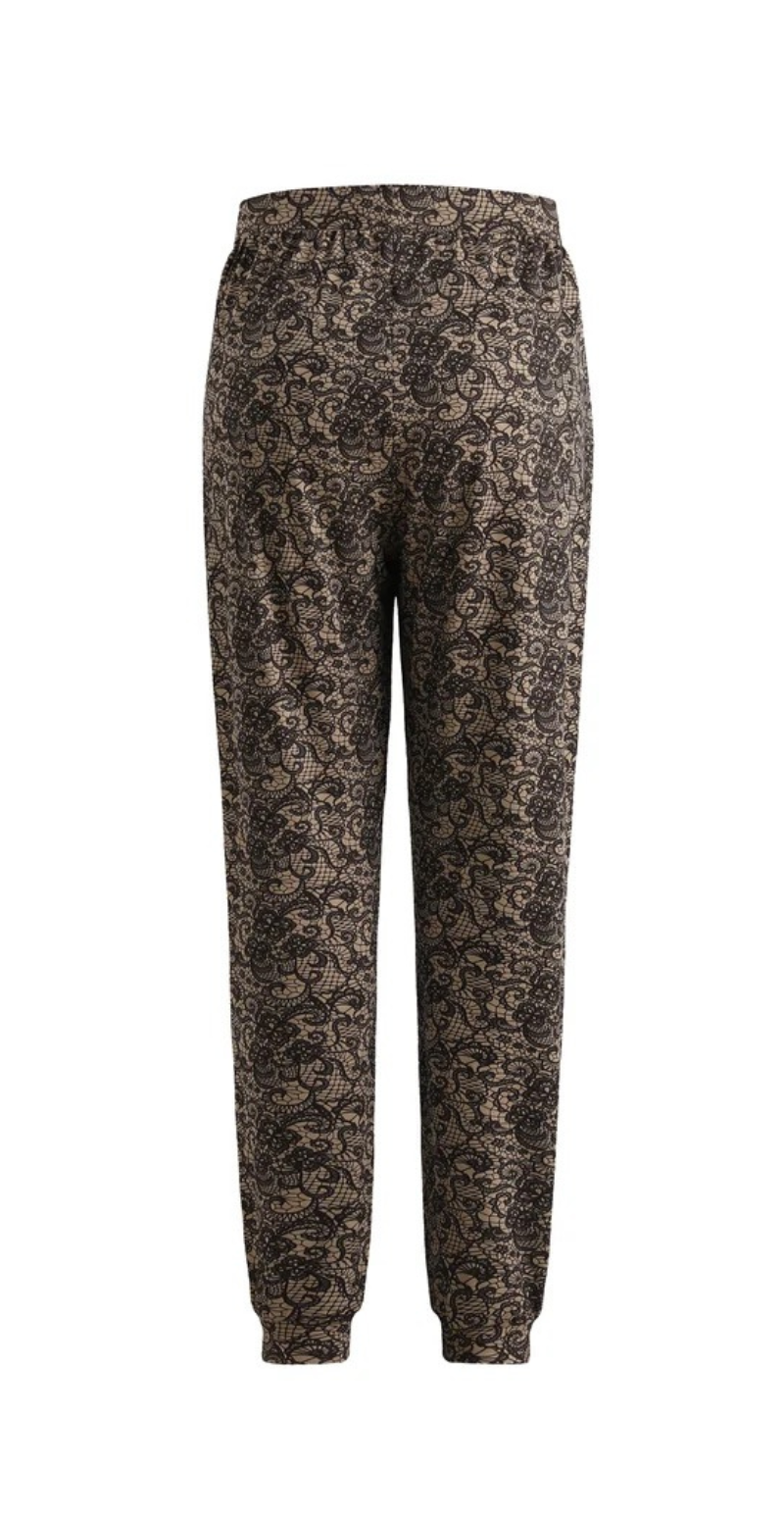 Alma bukser mocca brown lace Liberté