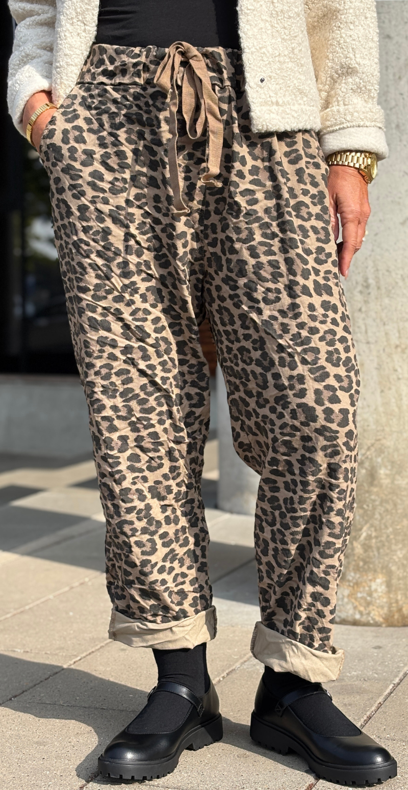 Spige leopard buks camel Likelondon