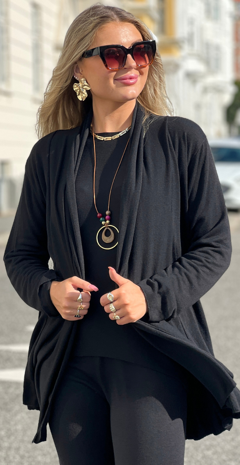 Elena cardigan sort LikeLondon