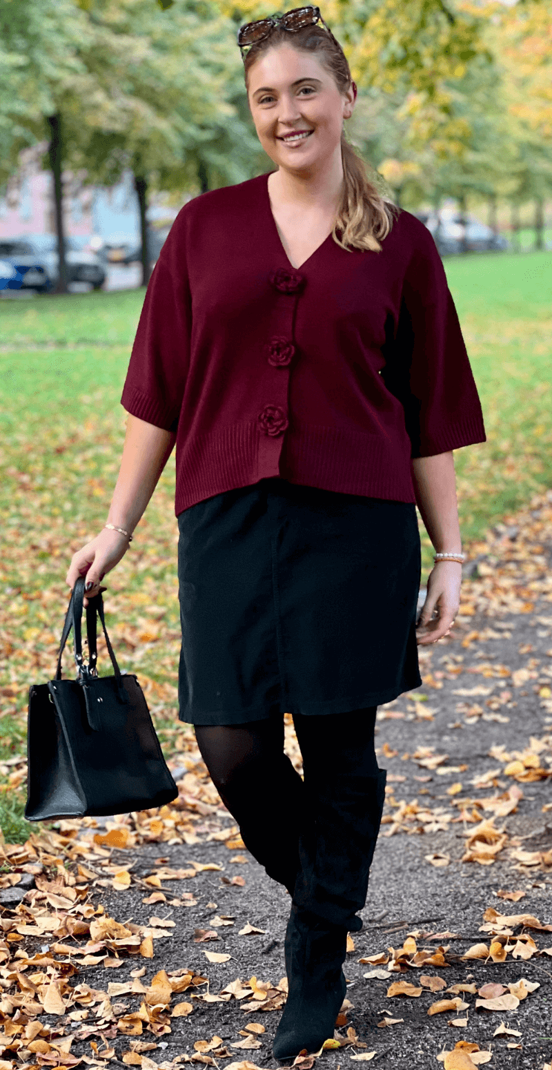 Alpi cardigan med hæklede knapper port royale