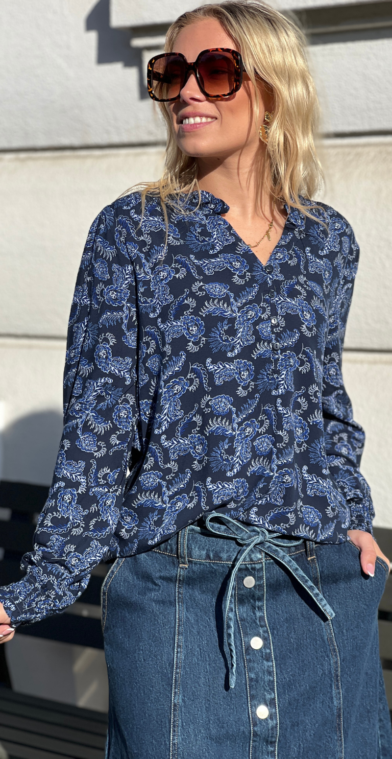 Josa bluse med v-halsudskæring surf the web mix B.young