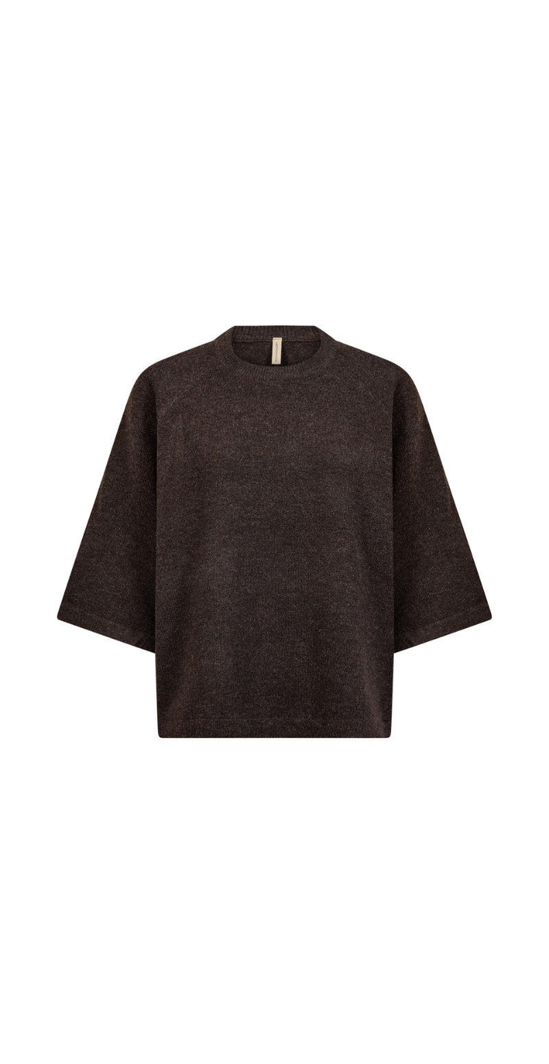 Orlean strik bluse brun Soyaconcept