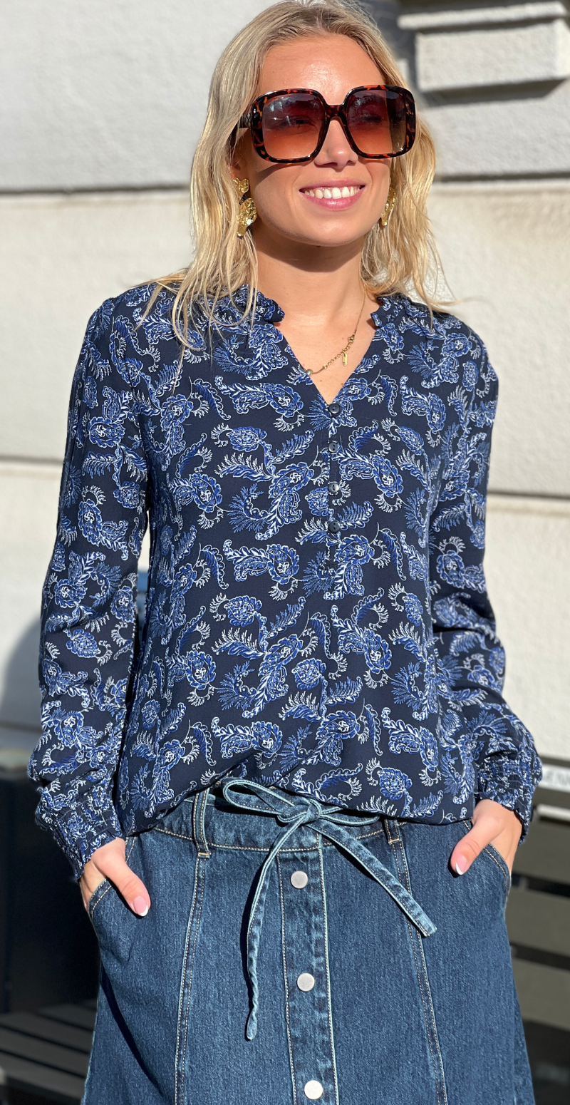 Josa bluse med v-halsudskæring surf the web mix B.young