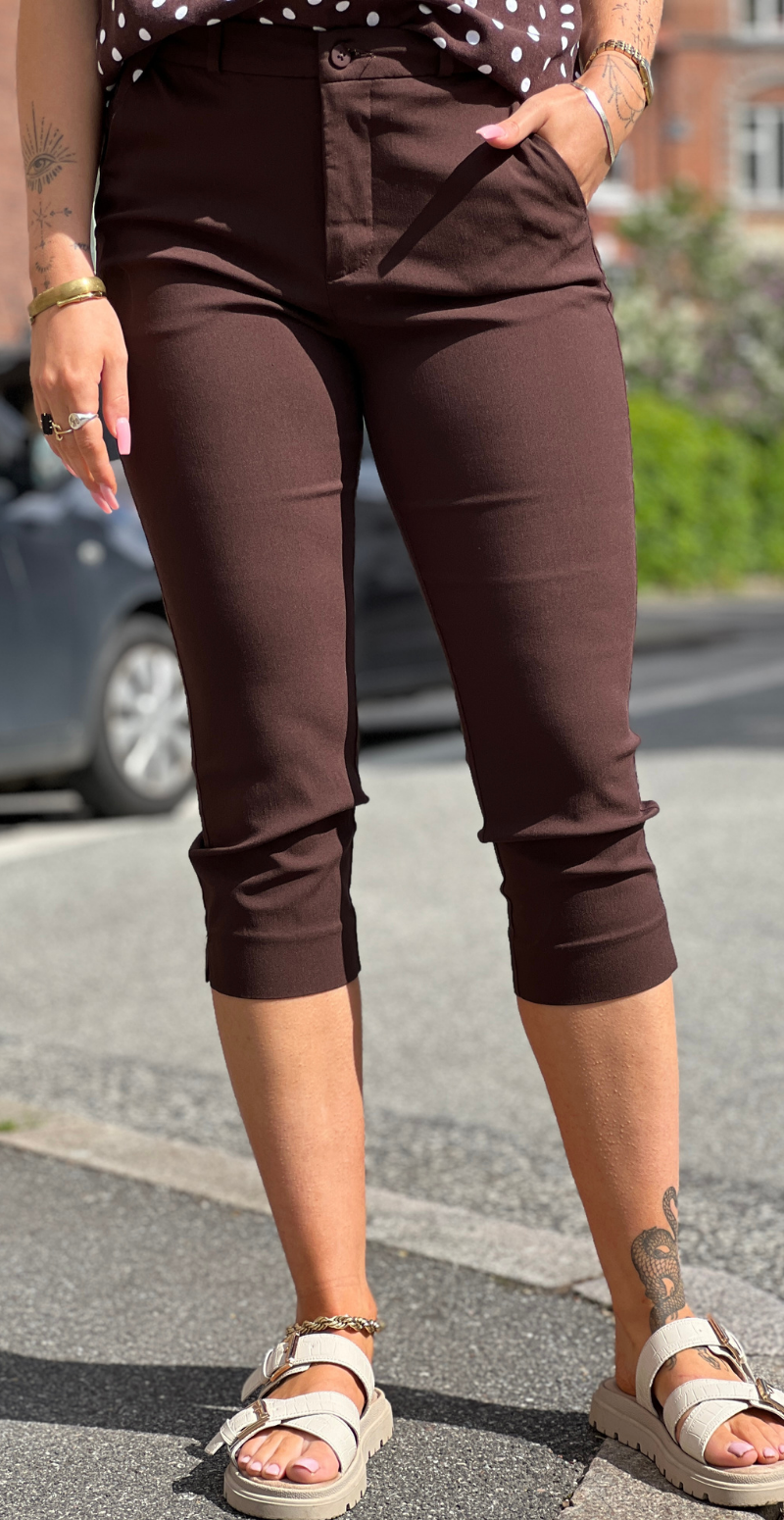 Solvej capri bukser coffee bean Freequent