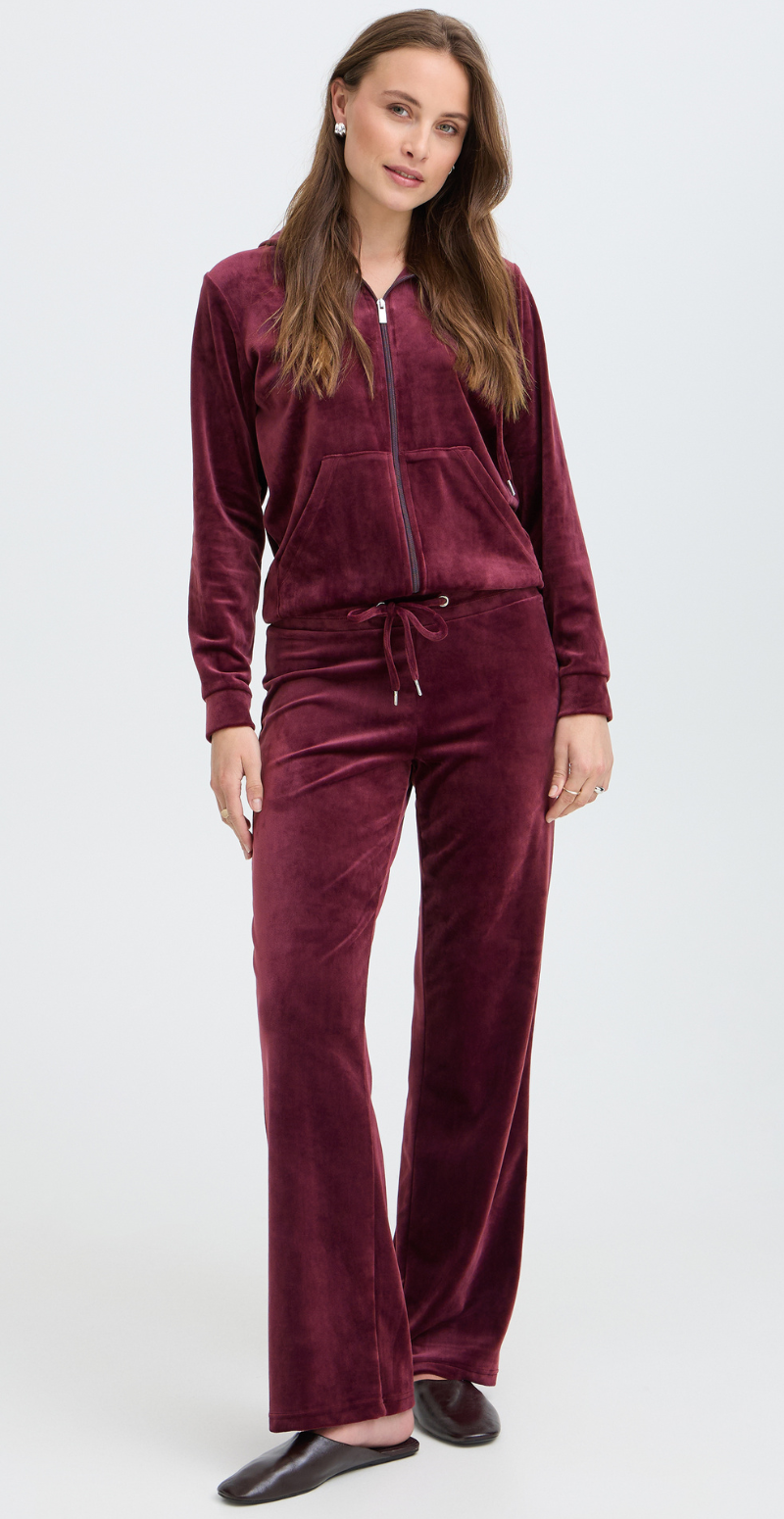 Mitza velour sæt med bukser og cardigan fig B.young