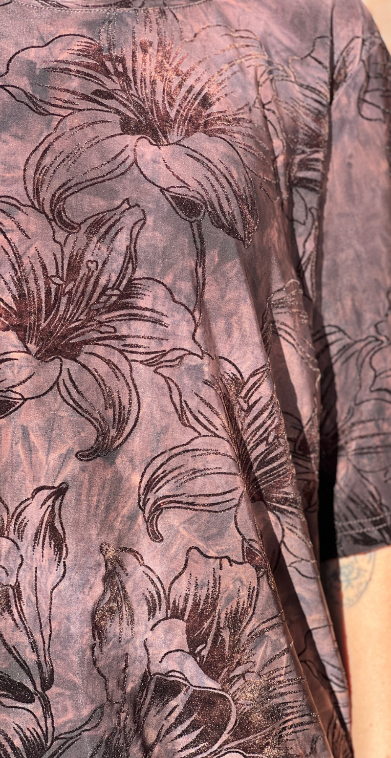 Grsessolana tee med velourprint mole Freequent