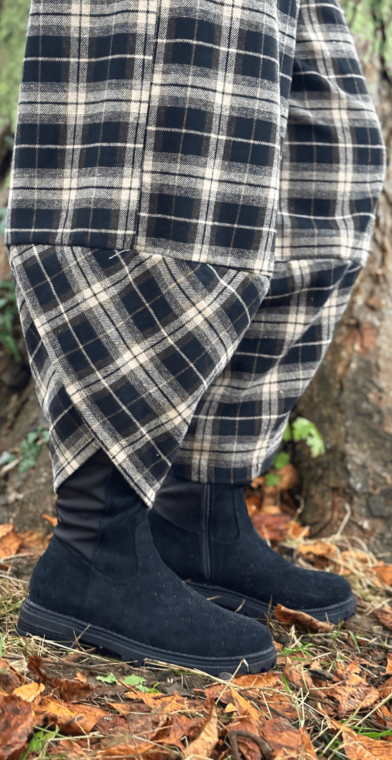 Vista ternet bukser med lommer sort LikeLondon