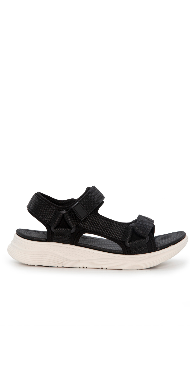 Sandal med justerbare stropper sort Duffy