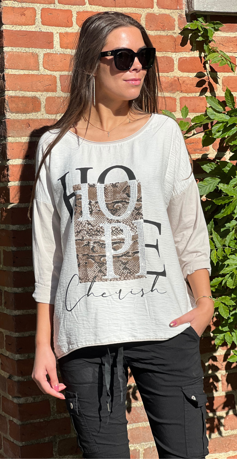 Christel bluse hope beige LikeLondon