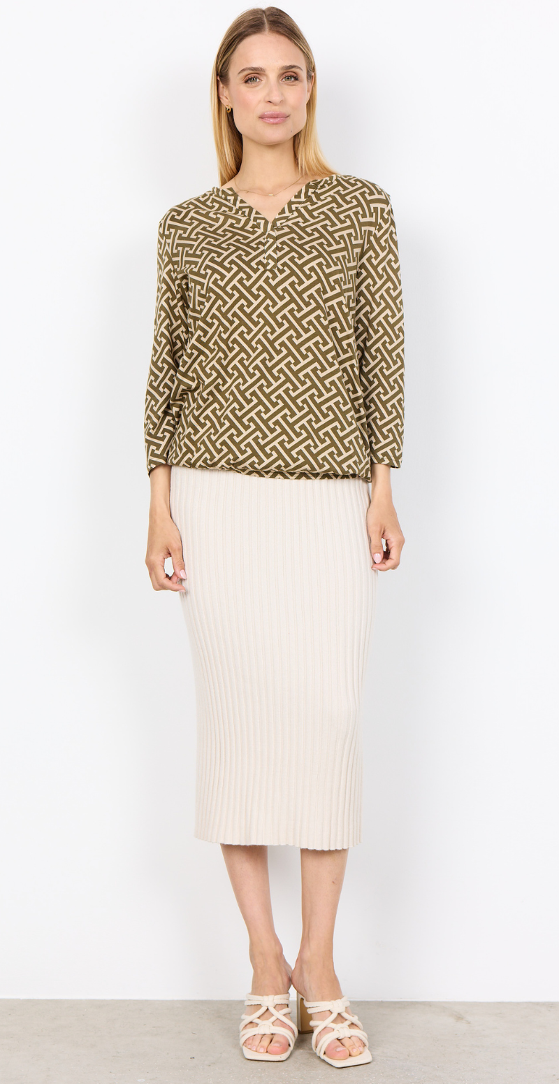 Felicity bluse mørkegrøn