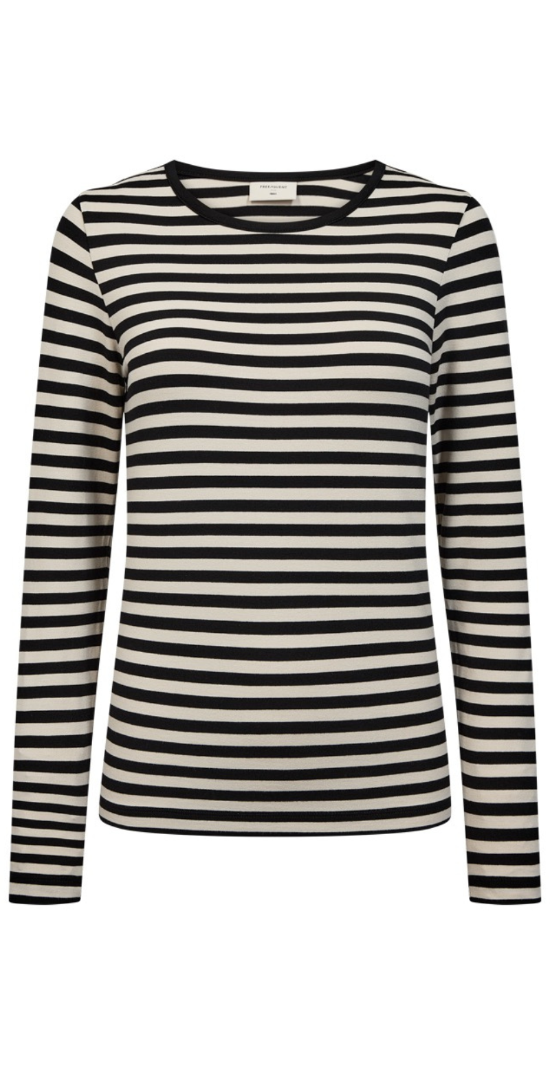 Liana bluse black w. moonbeam Freequent