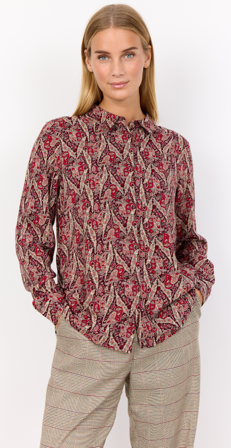 Ilya Bluse Rød Soyaconcept