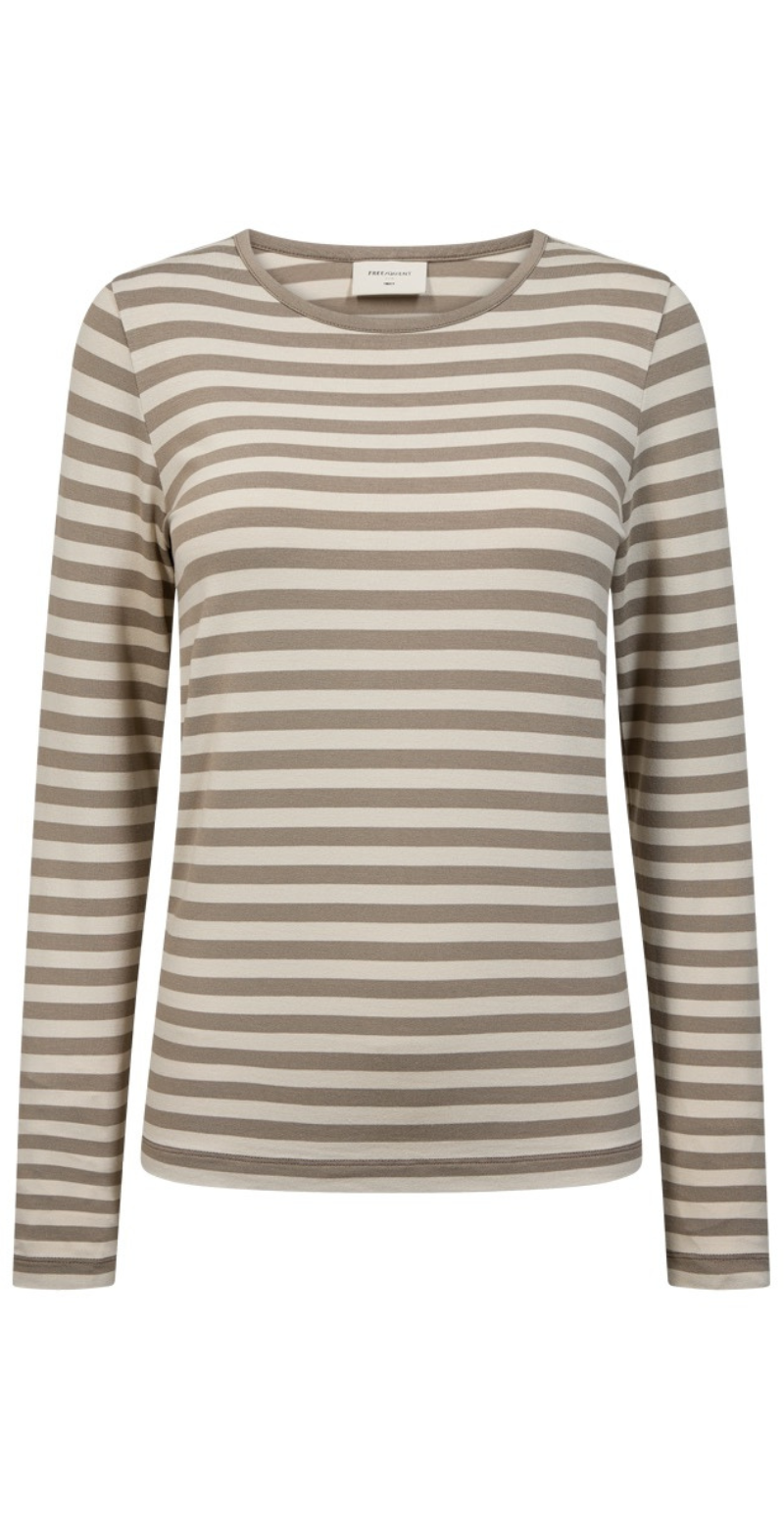 Liana bluse desert taupe w. moonbeam Freequent