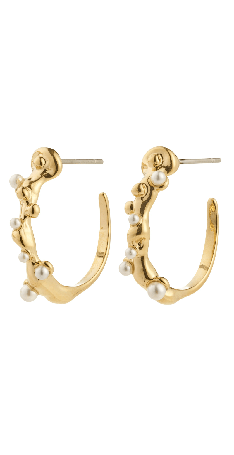 Hadley øreringe guldbelagt