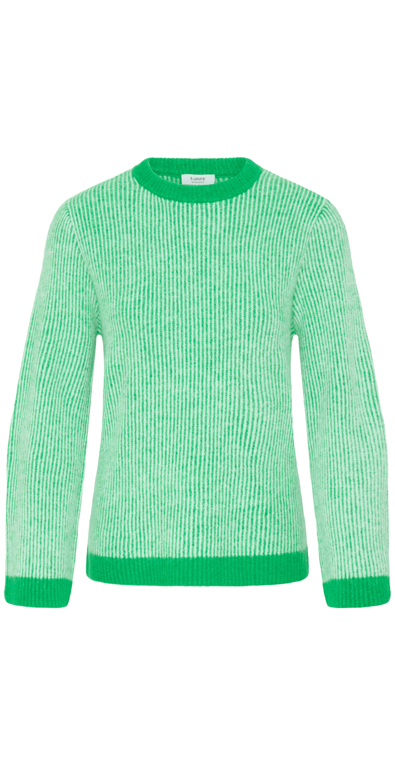 Minna jumper med striber leprechaun mix