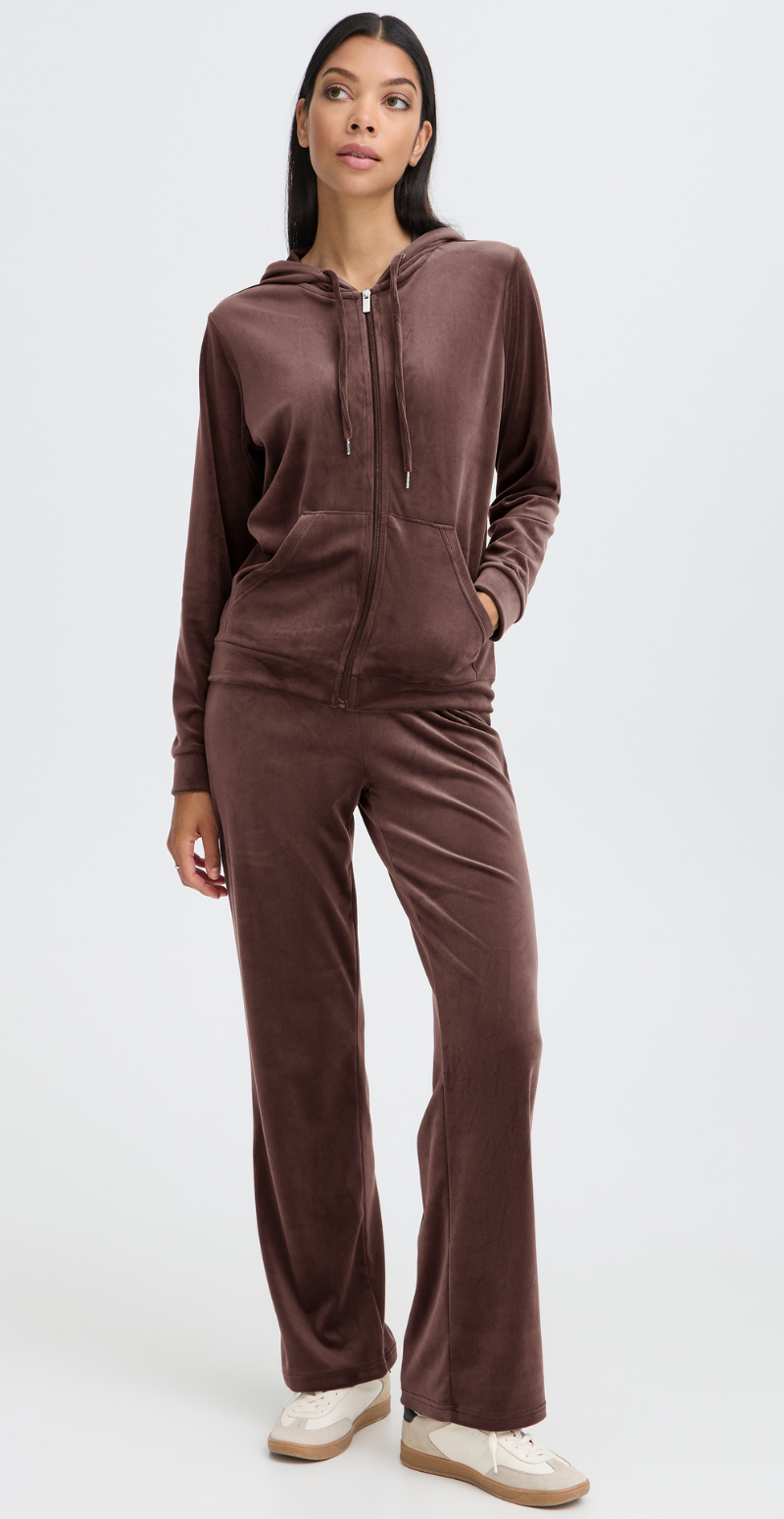 Mitza velour sæt med bukser og cardigan java B.young