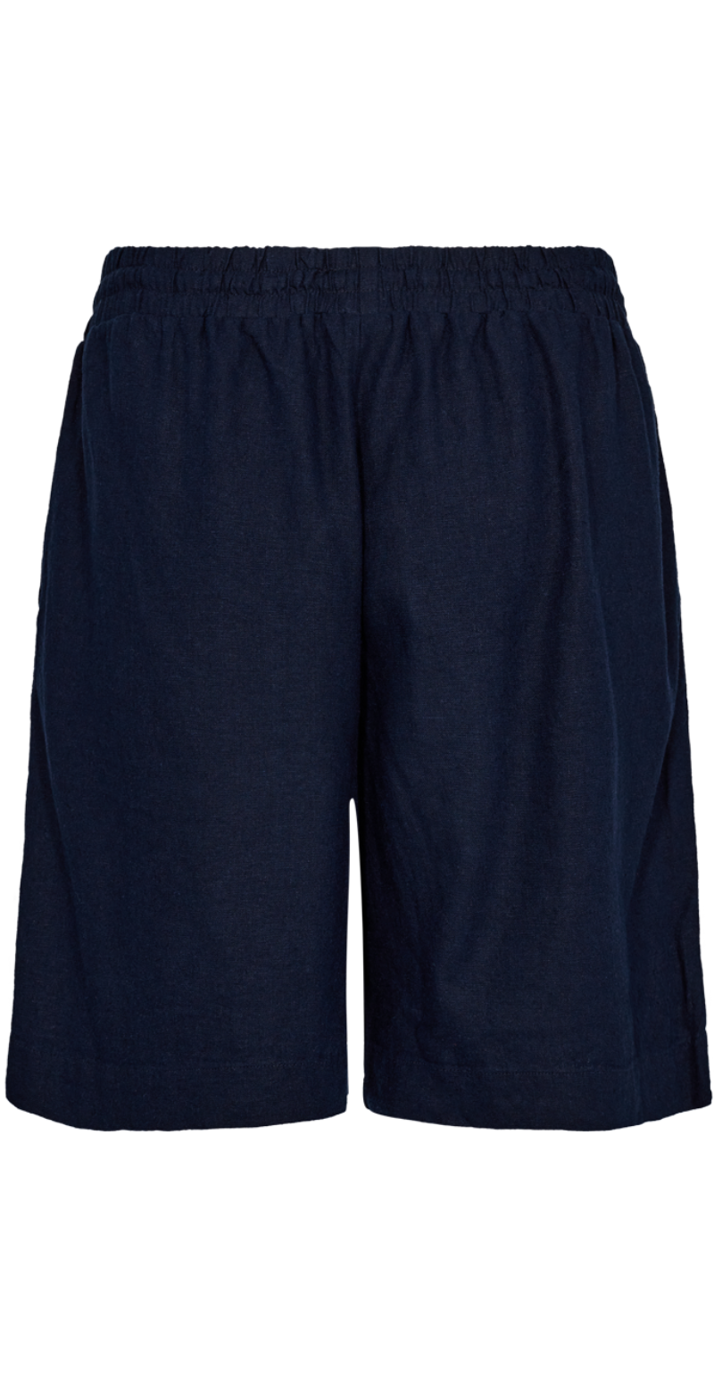 Lava hør shorts navy