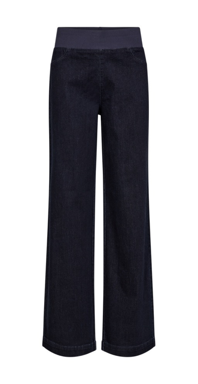 Shantal bukser med power stretch dark blue Freequent