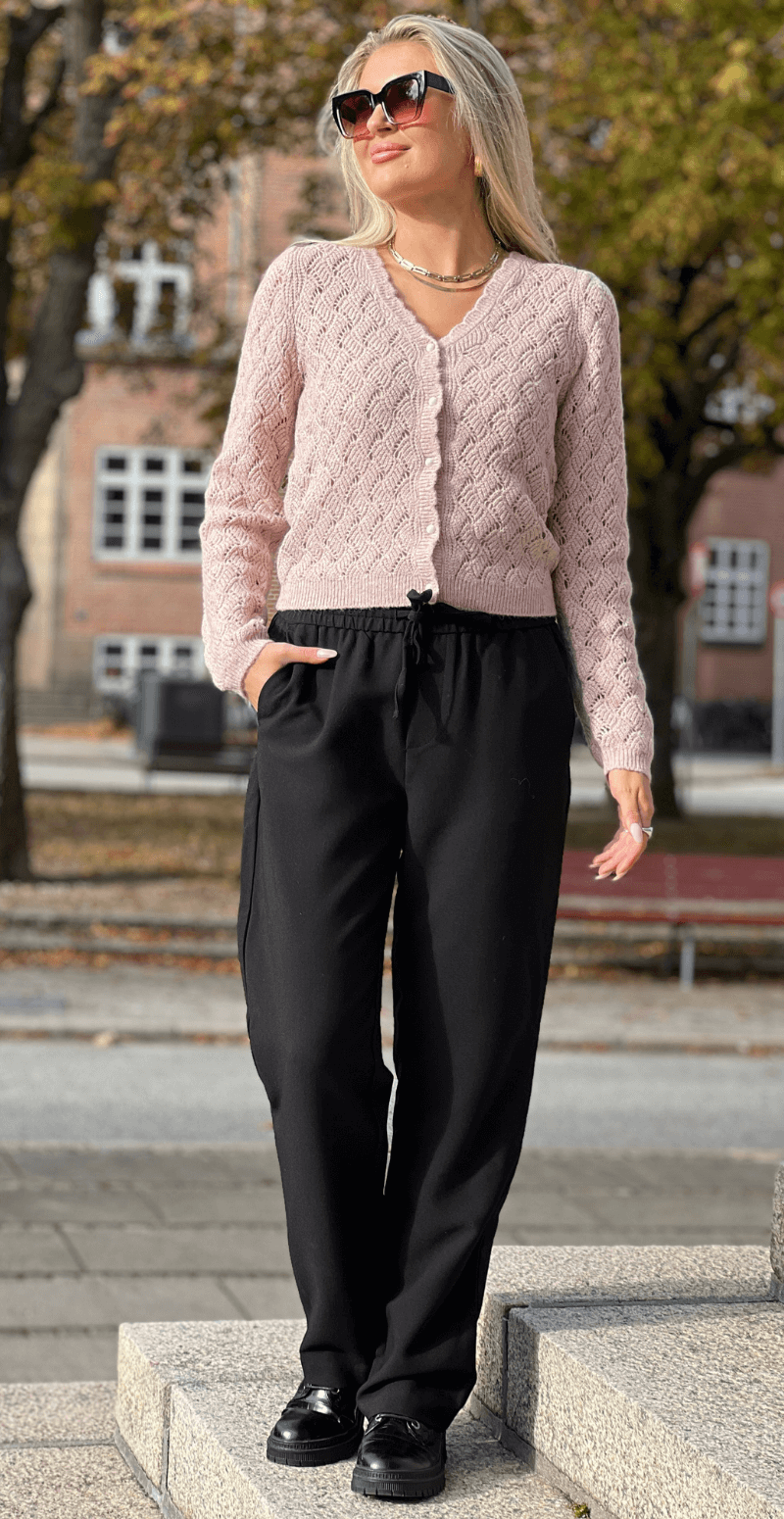 Nadika cardigan pale mauve melange