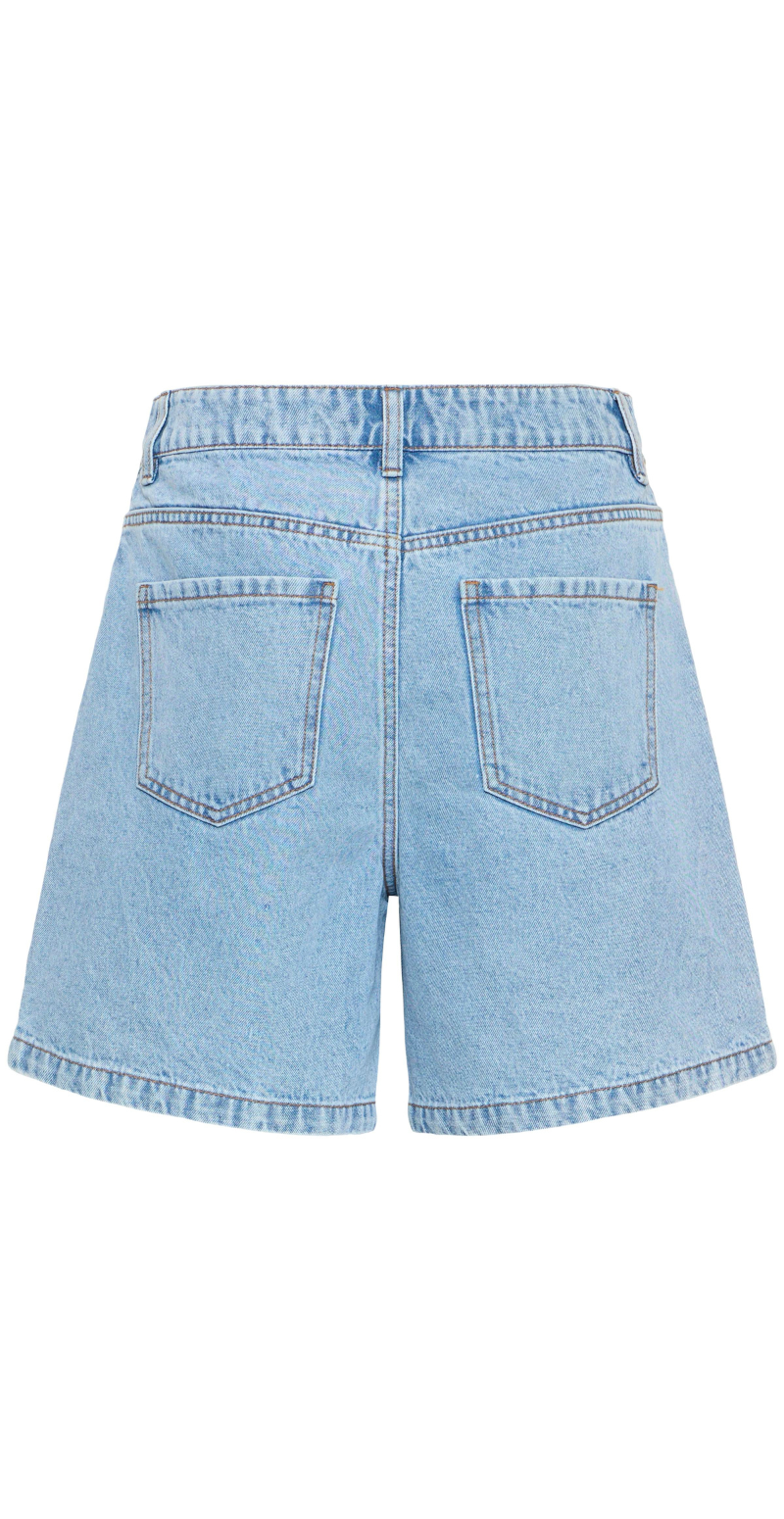 Kannia denimshorts med lommer light blue denim B.young