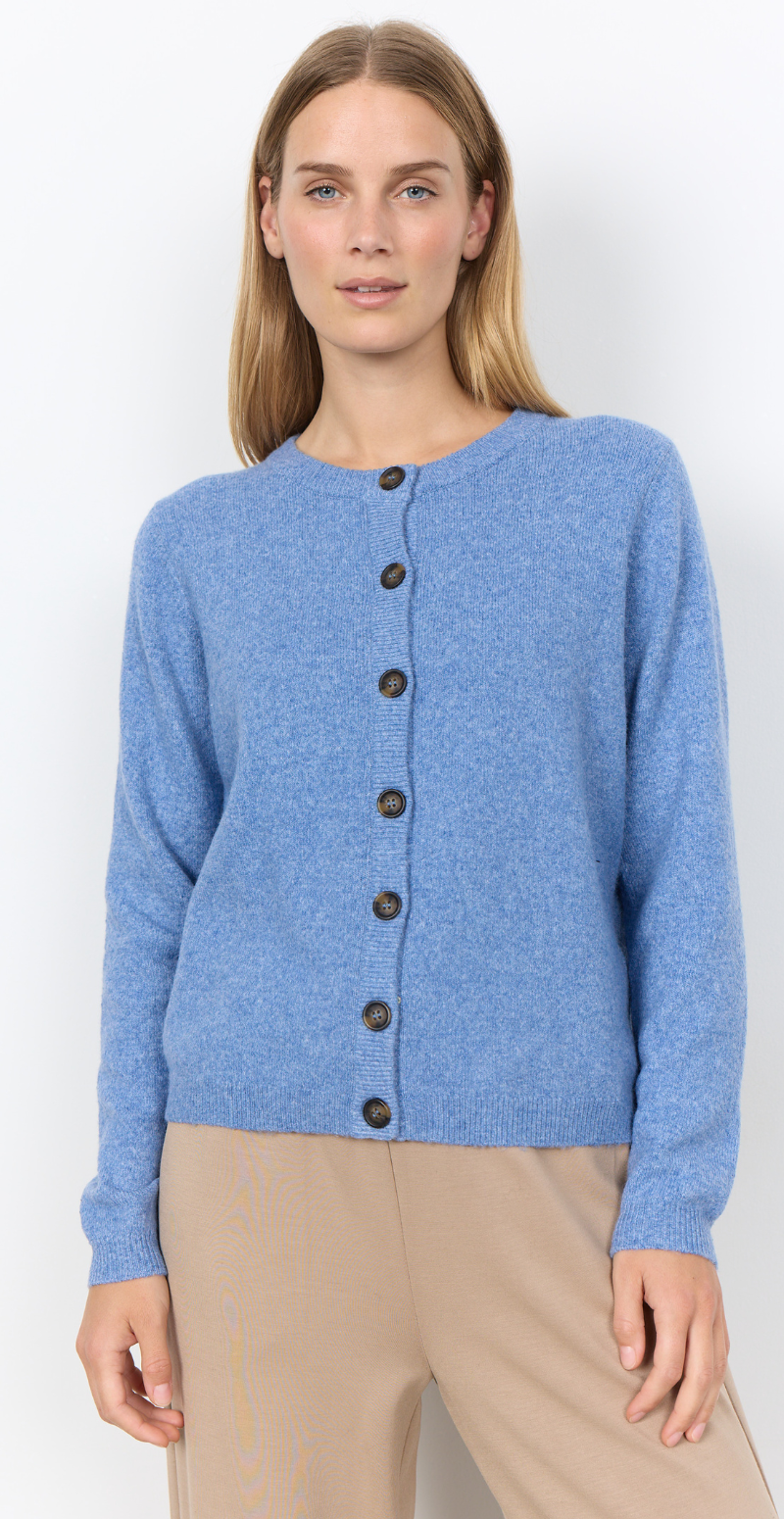 Orlean cardigan blå Soyaconcept