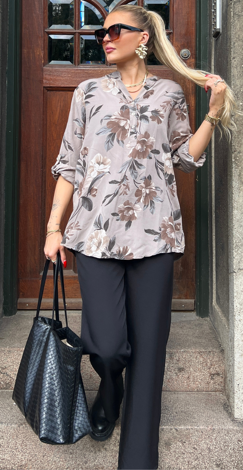 Palma bluse med blomsterprint fango LikeLondon