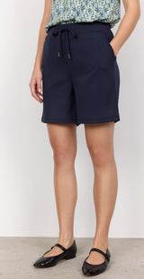 Emily shorts med flæsedetalje ved lommerne navy