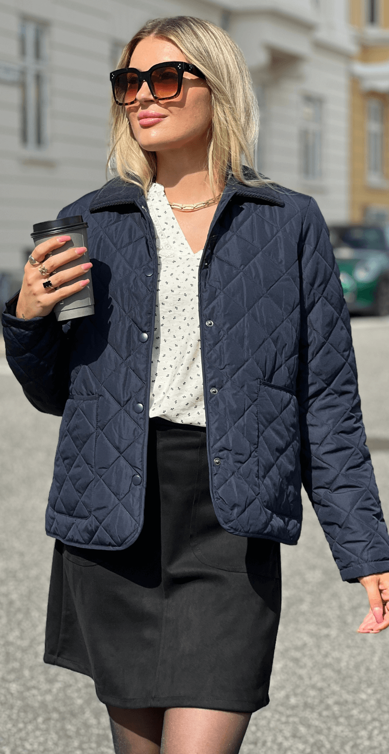 Fenya kort jakke navy