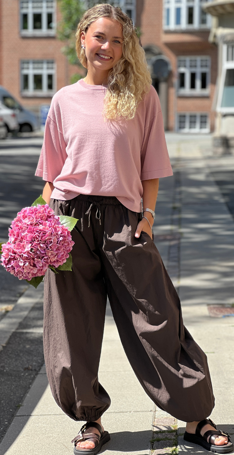 Conny pullover med 3/4 ærmer pale mauve Freequent