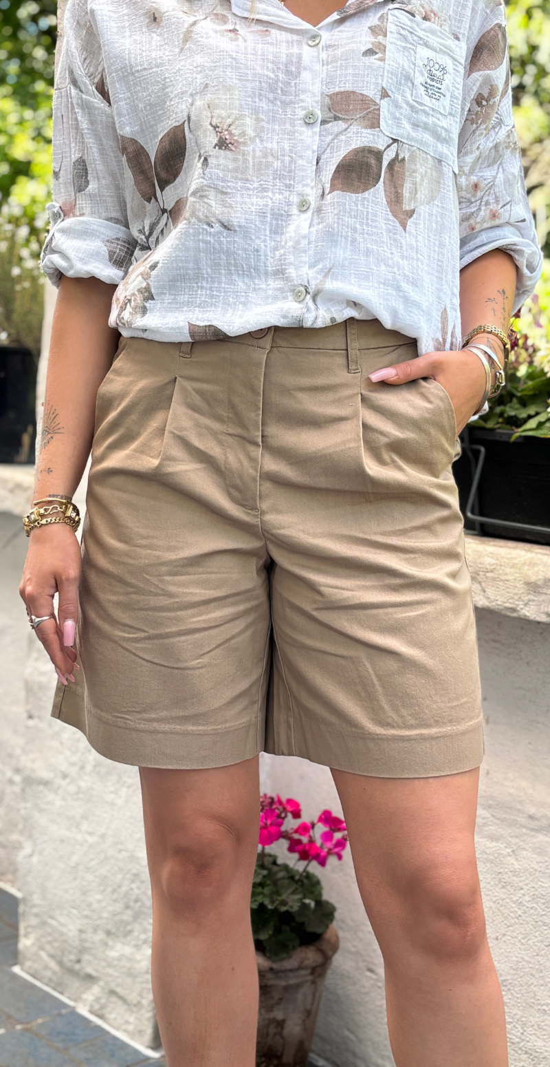 Haye shorts med læg silver mink Freequent