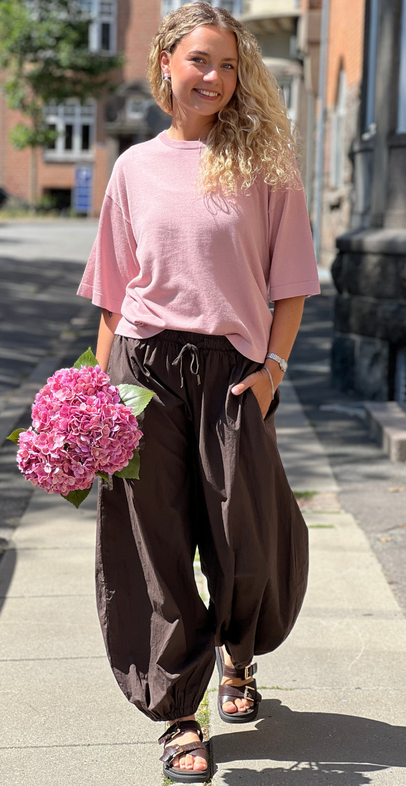 Conny pullover med 3/4 ærmer pale mauve Freequent