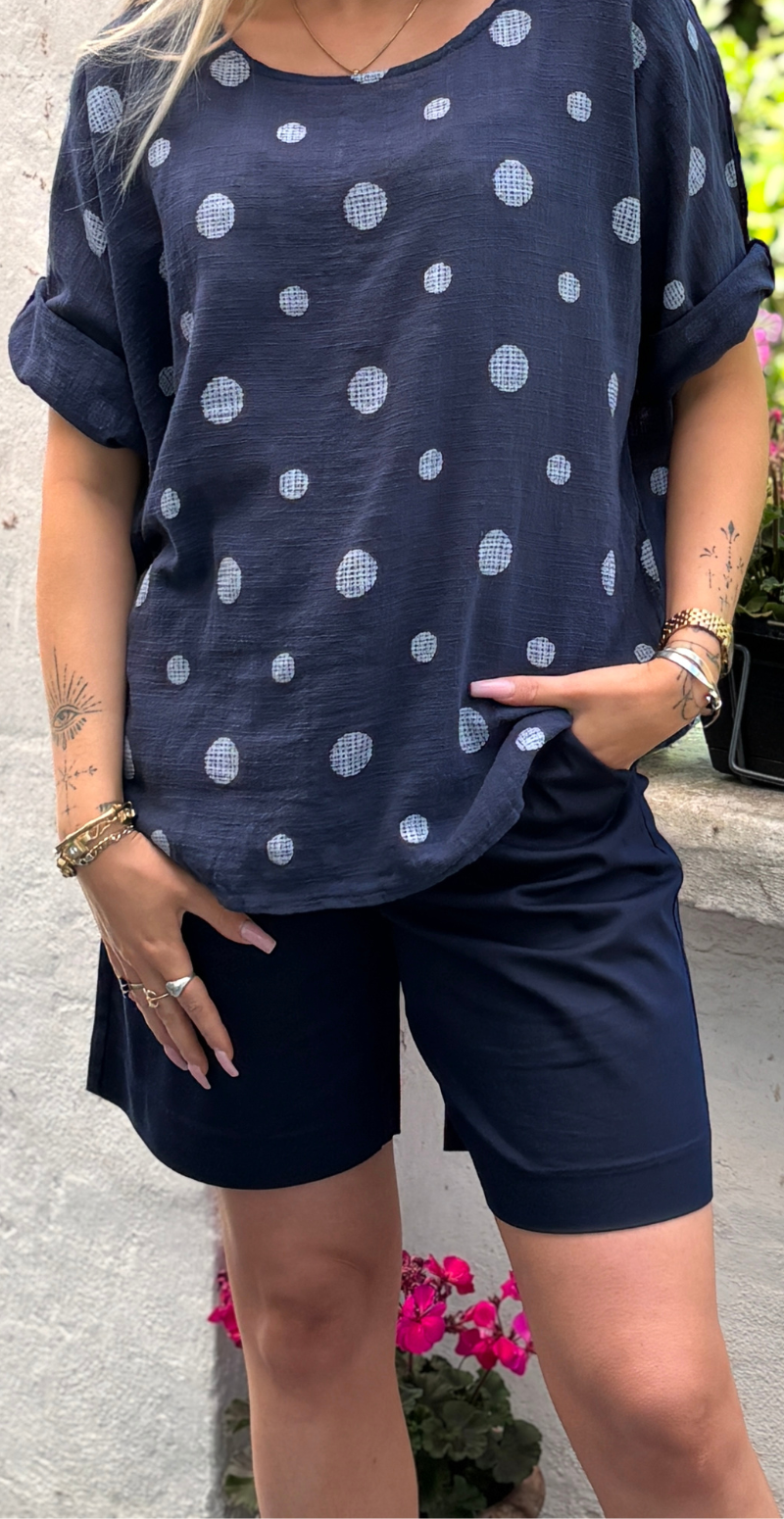 Haye shorts med læg navy blazer Freequent
