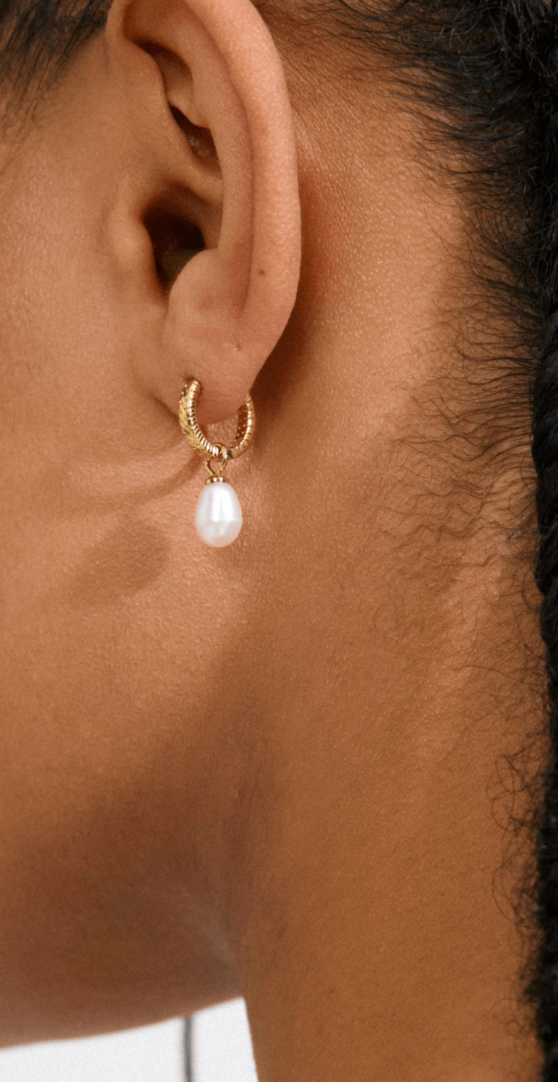 Elliana øreringe guldbelagt