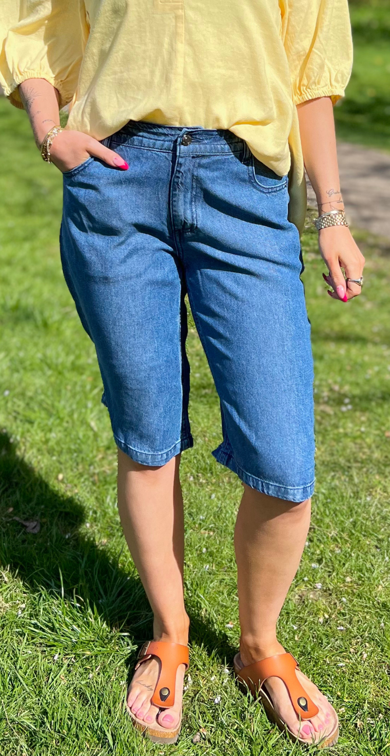 Cinda denimshorts medium blue