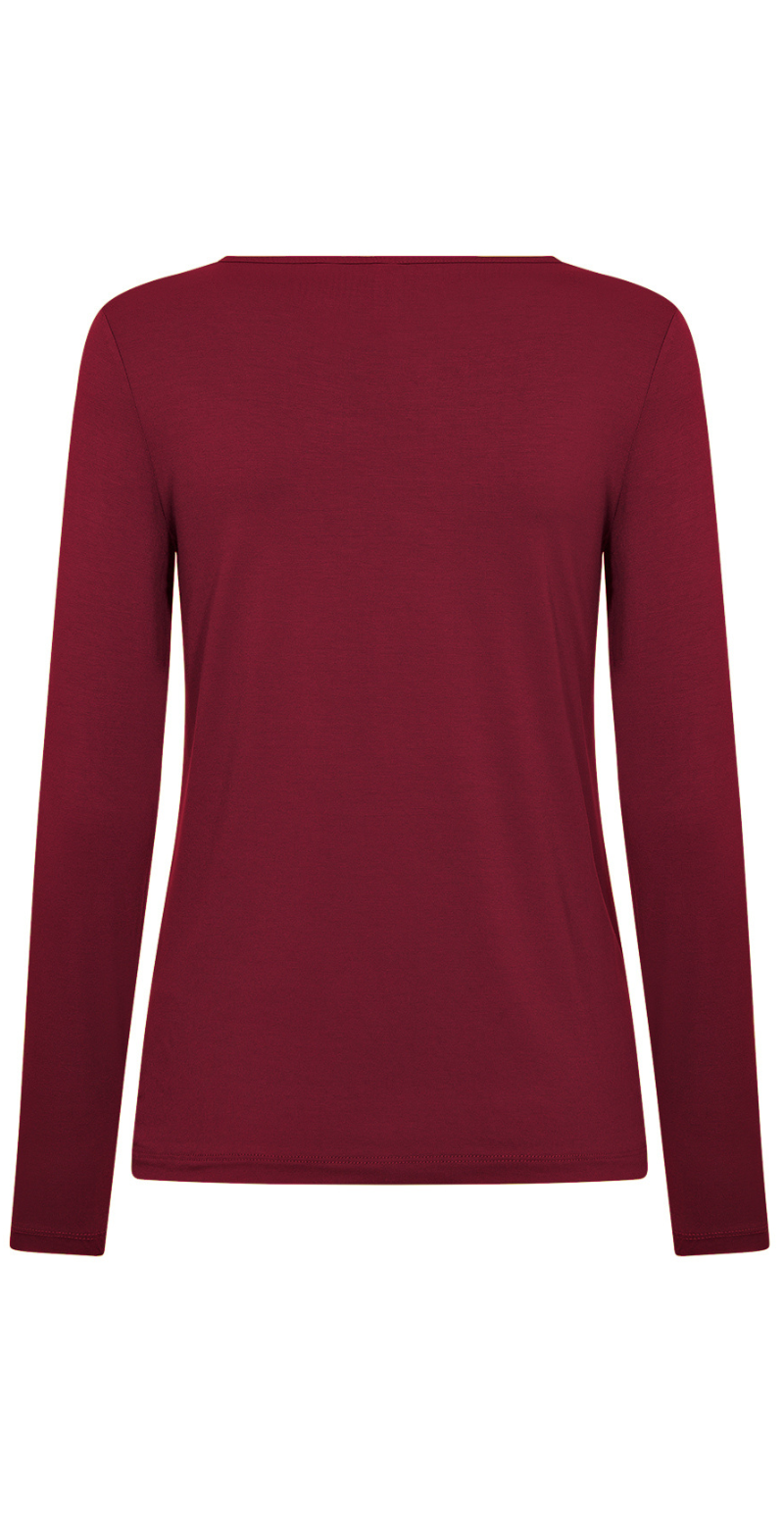 Marica langærmet bluse berry