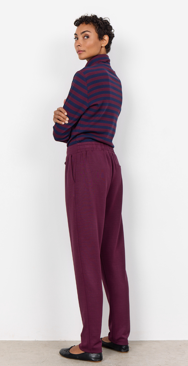 Nynne sweatpants med bindebånd bordeaux